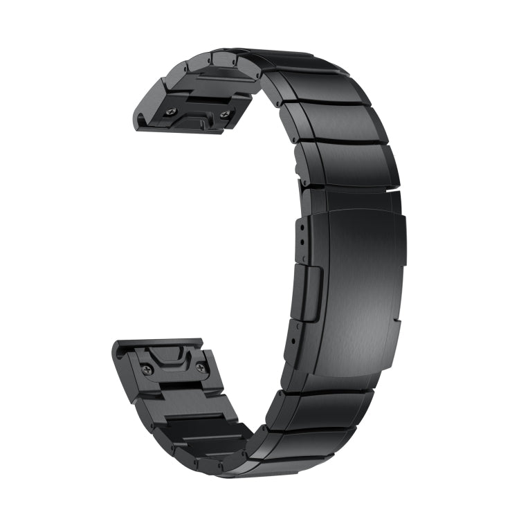 For Garmin Fenix 8 MIP 51mm Tortoise Shell 26mm Stainless Steel Watch Band