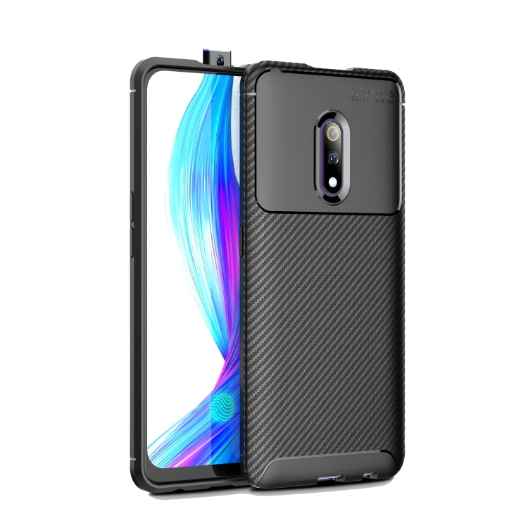 Beetle Series Carbon Fiber Texture Shockproof TPU Case for Realme X