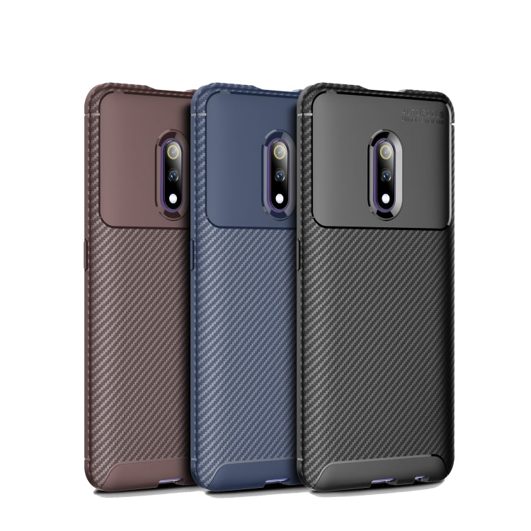 Beetle Series Carbon Fiber Texture Shockproof TPU Case for Realme X