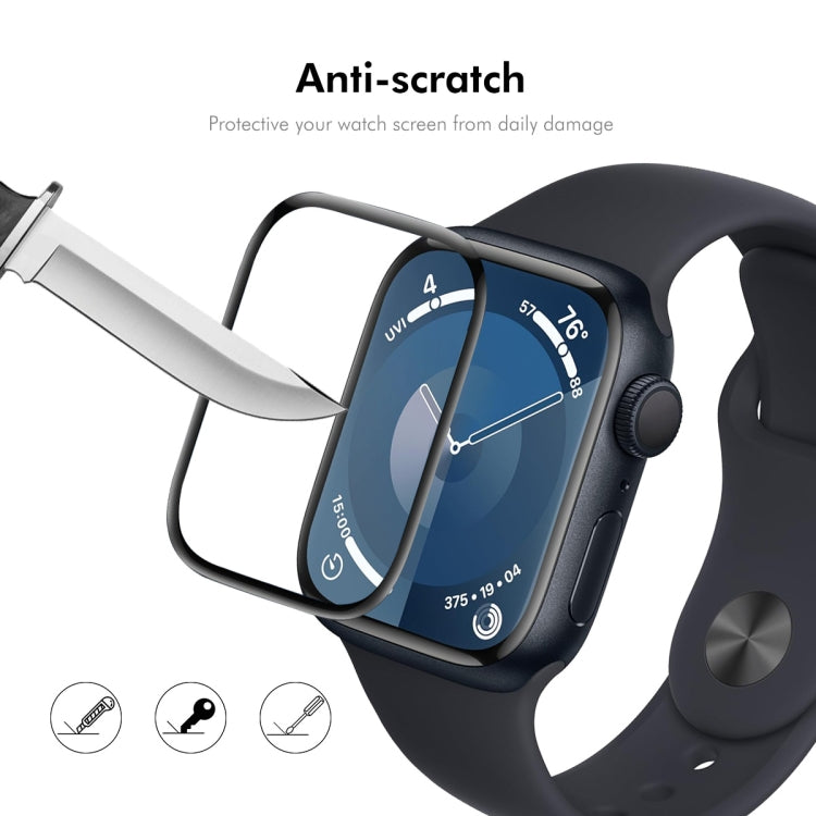 For Apple Watch Series 11 / 10 46mm 2pcs ENKAY 3D Full Coverage Soft PC Edge PMMA HD Screen Film