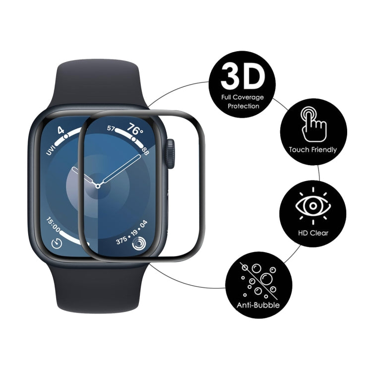 For Apple Watch Series 11 / 10 46mm 5pcs ENKAY 3D Full Coverage Soft PC Edge PMMA HD Screen Film