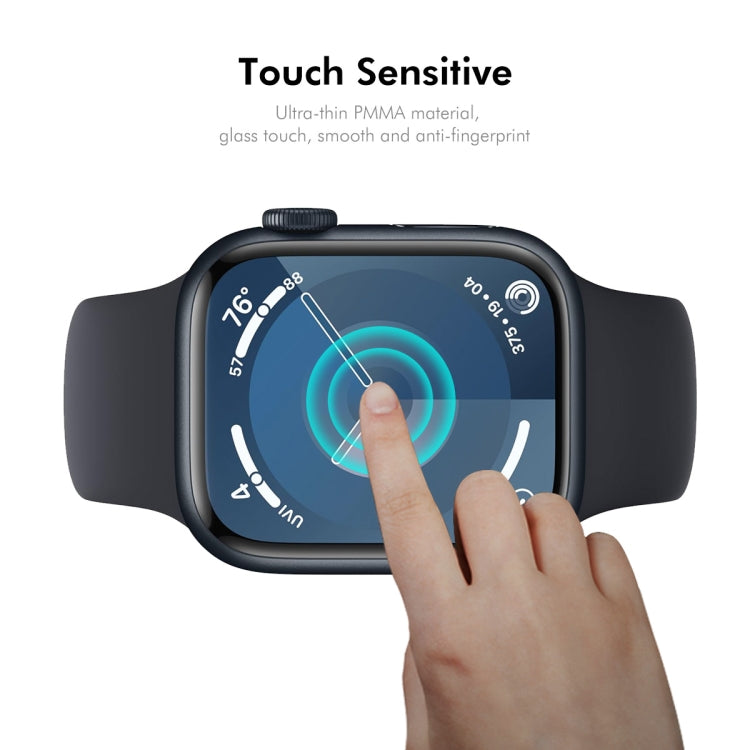 For Apple Watch Series 11 / 10 46mm 5pcs ENKAY 3D Full Coverage Soft PC Edge PMMA HD Screen Film