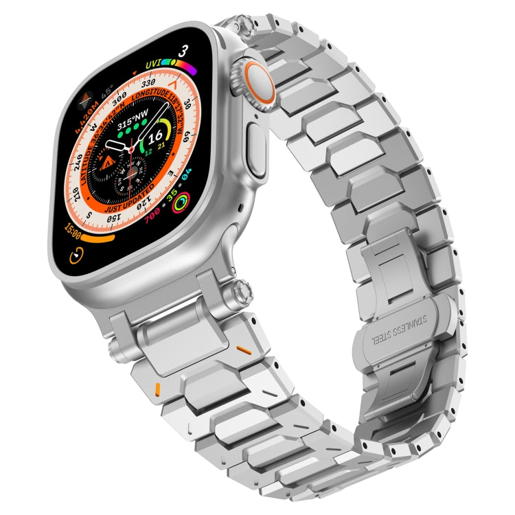 For Apple Watch Series 7 45mm Pathfinder Stainless Steel Metal Watch Band