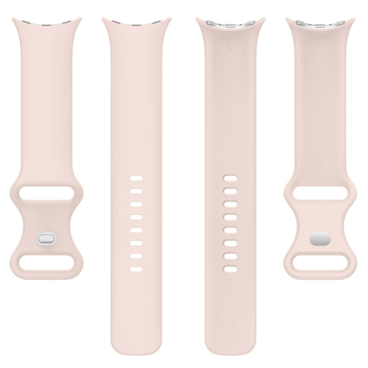For Google Pixel Watch 4 / Watch 3 45mm Solid Color Butterfly Buckle Silicone Watch Band, Size: S
