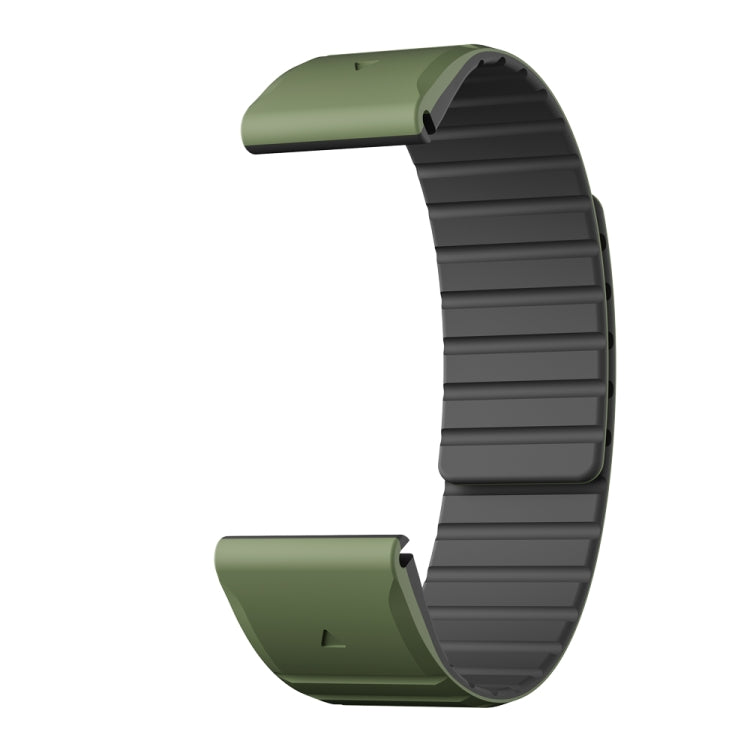 For Garmin EPIX Gen 2 / EPIX Pro Gen 2 Dual Color Magnetic Quick Release 22mm Silicone Watch Band