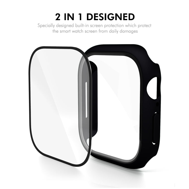 For Apple Watch Series 11 / 10 46mm ENKAY Hat-Prince PC Tempered Glass Film Integrated Watch Case