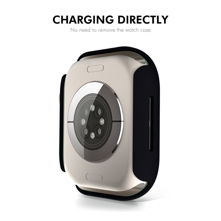 For Apple Watch Series 11 / 10 46mm ENKAY Hat-Prince PC Tempered Glass Film Integrated Watch Case