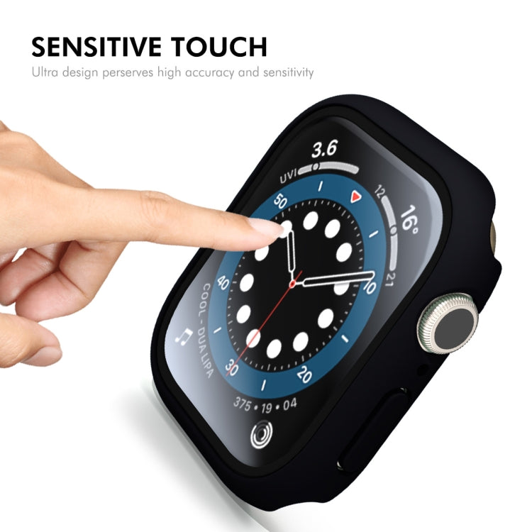 For Apple Watch Series 11 / 10 46mm ENKAY Hat-Prince PC Tempered Glass Film Integrated Watch Case
