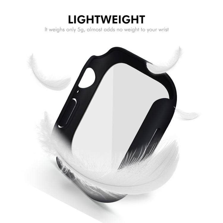 For Apple Watch Series 11 / 10 42mm ENKAY Hat-Prince PC Tempered Glass Film Integrated Watch Case