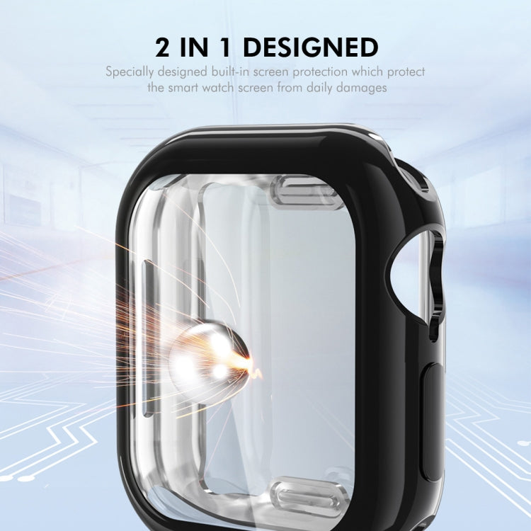 For Apple Watch Series 11 / 10 46mm ENKAY Hat-Prince Electroplated Soft TPU Case with Screen Film
