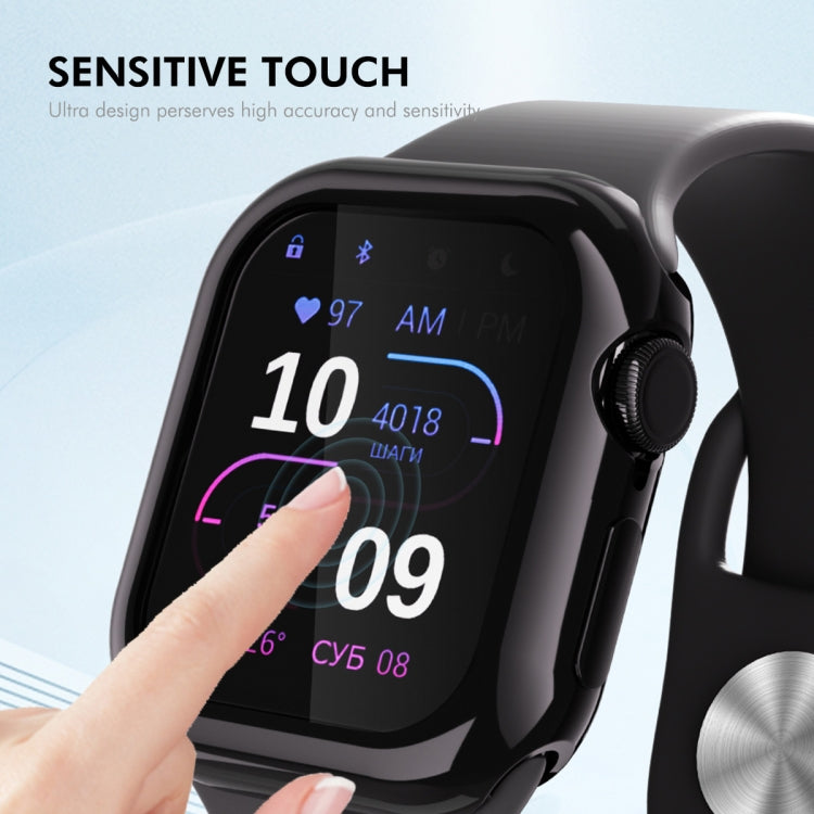 For Apple Watch Series 11 / 10 46mm ENKAY Hat-Prince Electroplated Soft TPU Case with Screen Film