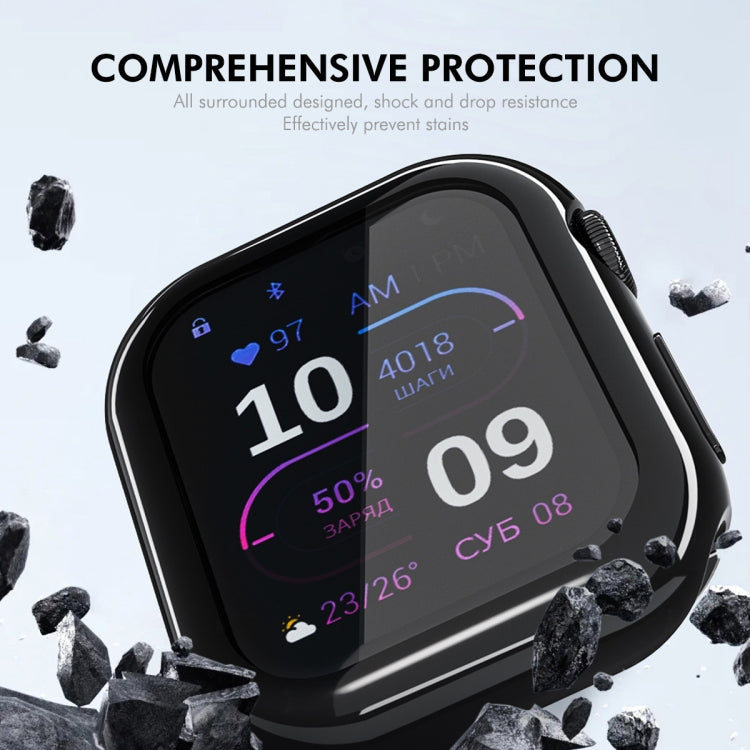For Apple Watch Series 11 / 10 46mm ENKAY Hat-Prince Electroplated Soft TPU Case with Screen Film