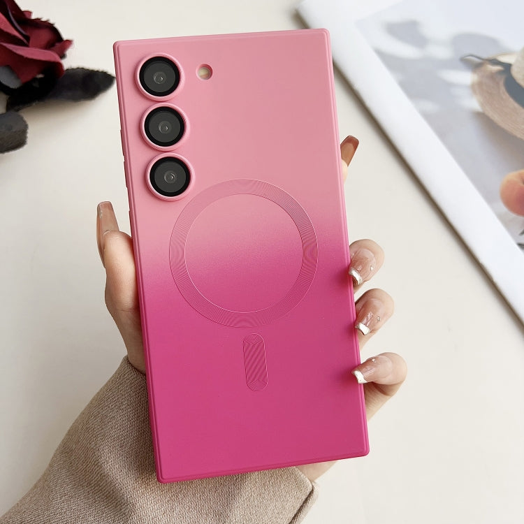 For Samsung Galaxy S21 5G Liquid TPU Silicone Gradient MagSafe Phone Case