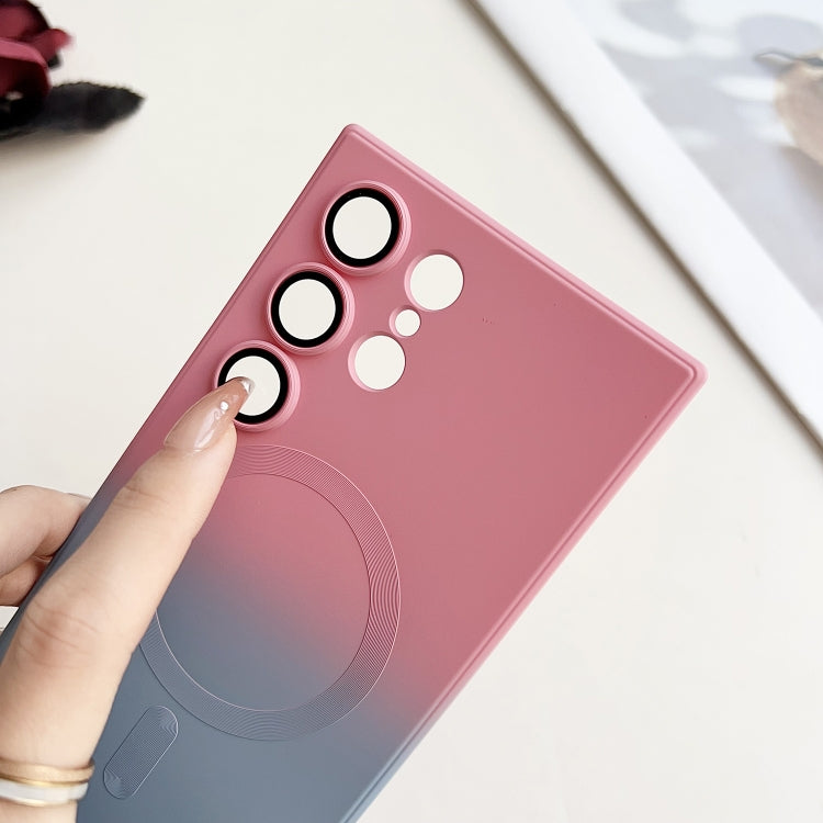 For Samsung Galaxy S24 Ultra 5G Liquid TPU Silicone Gradient MagSafe Phone Case