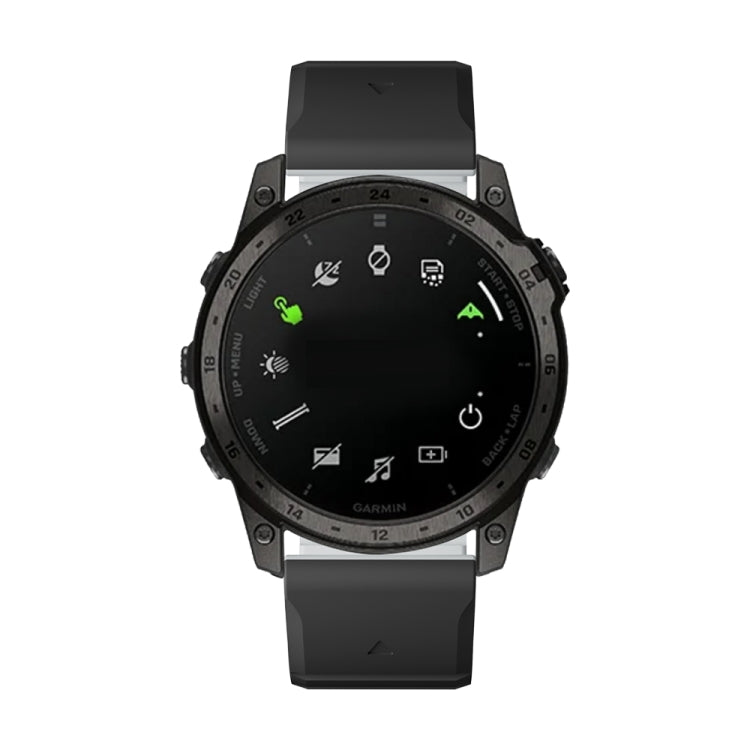 For Garmin Enduro 3 Dual Color Magnetic Quick Release 26mm Silicone Watch Band