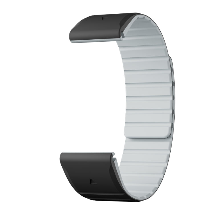 For Garmin Enduro 3 Dual Color Magnetic Quick Release 26mm Silicone Watch Band