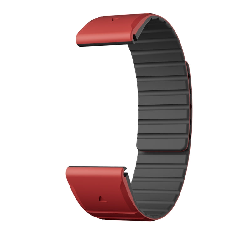 For Garmin Instinct 2X Dual Color Magnetic Quick Release 26mm Silicone Watch Band