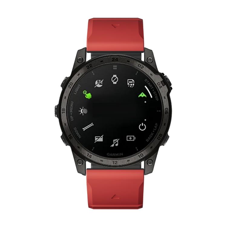 For Garmin Enduro 2 / Enduro Dual Color Magnetic Quick Release 26mm Silicone Watch Band