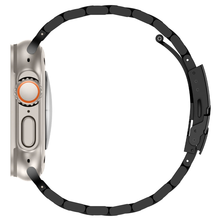 For Apple Watch Series 4 44mm Three Beads Titanium Alloy Metal Watch Band