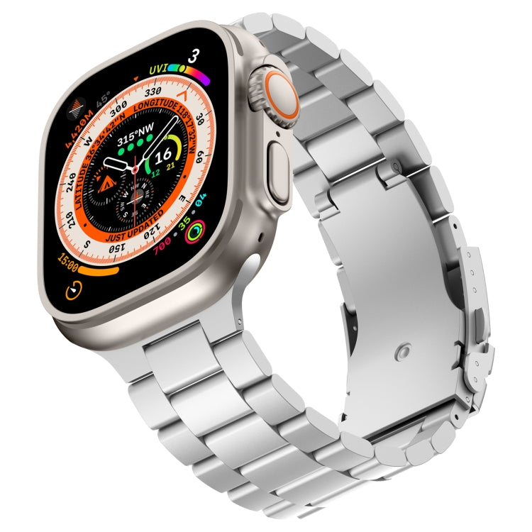 For Apple Watch Series 3 38mm Three Beads Titanium Alloy Metal Watch Band