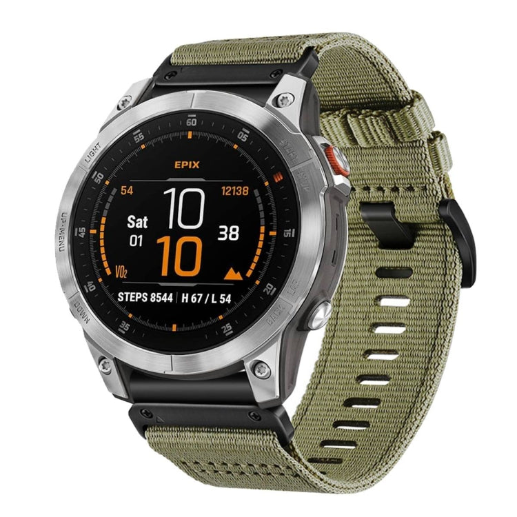 For Garmin EPIX Gen 2 / EPIX Pro Gen 2 Nylon Canvas Quick Release 22mm Watch Band
