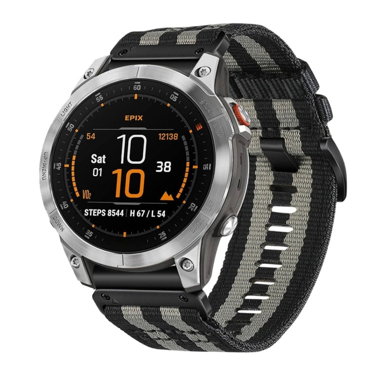 For Garmin EPIX Gen 2 / EPIX Pro Gen 2 Nylon Canvas Quick Release 22mm Watch Band