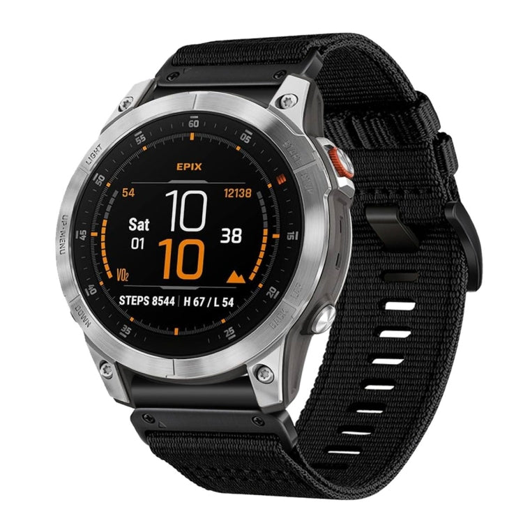 For Garmin EPIX Gen 2 / EPIX Pro Gen 2 Nylon Canvas Quick Release 22mm Watch Band