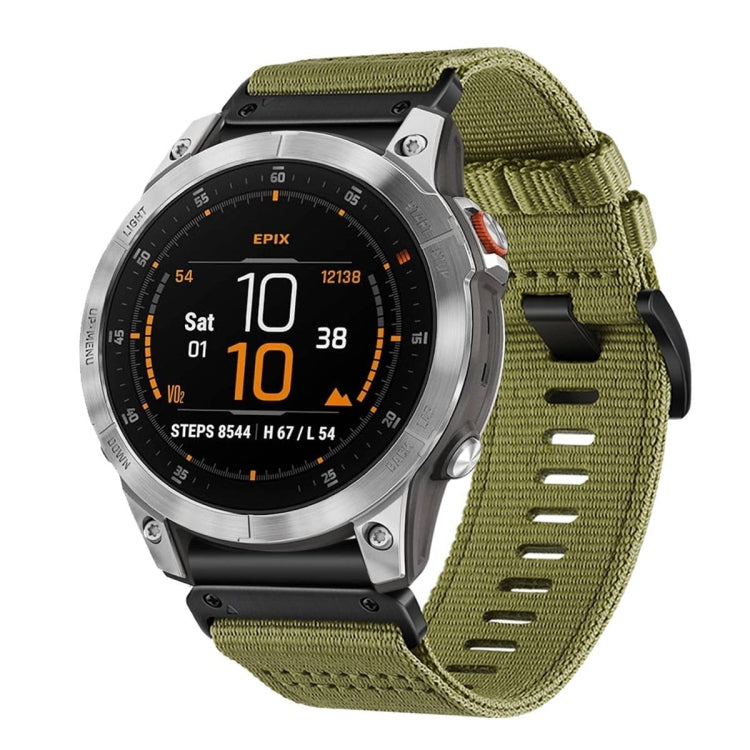 For Garmin EPIX Gen 2 / EPIX Pro Gen 2 Nylon Canvas Quick Release 22mm Watch Band