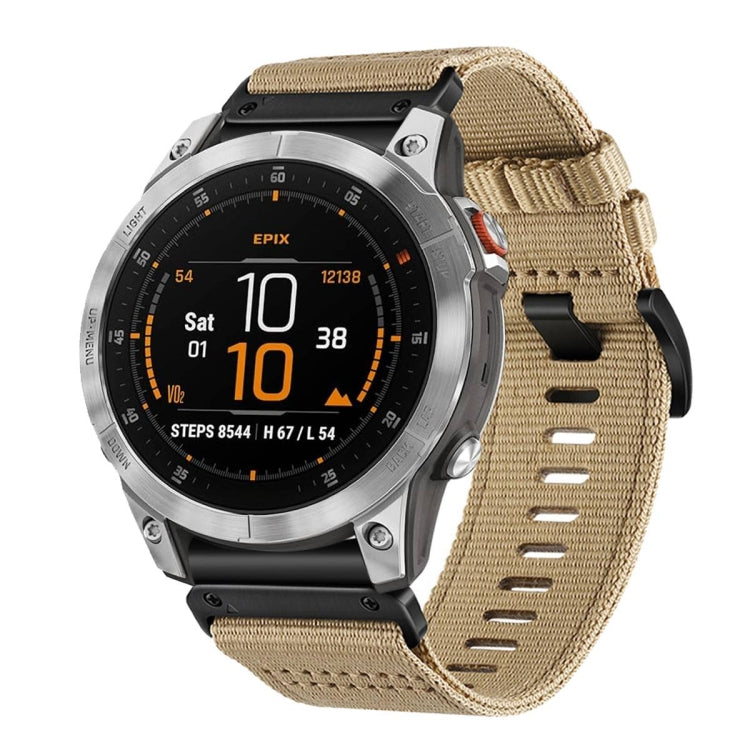 For Garmin EPIX Gen 2 / EPIX Pro Gen 2 Nylon Canvas Quick Release 22mm Watch Band