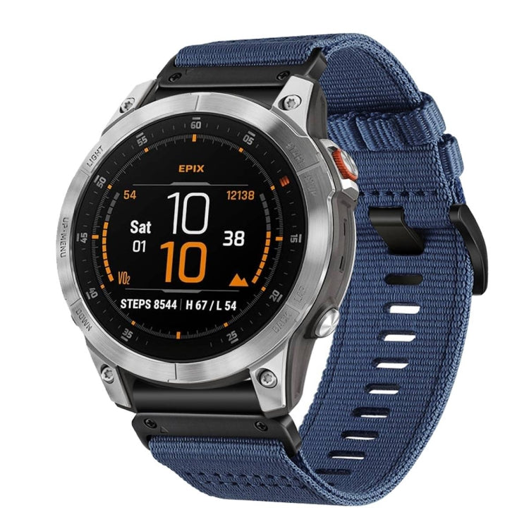 For Garmin EPIX Gen 2 / EPIX Pro Gen 2 Nylon Canvas Quick Release 22mm Watch Band