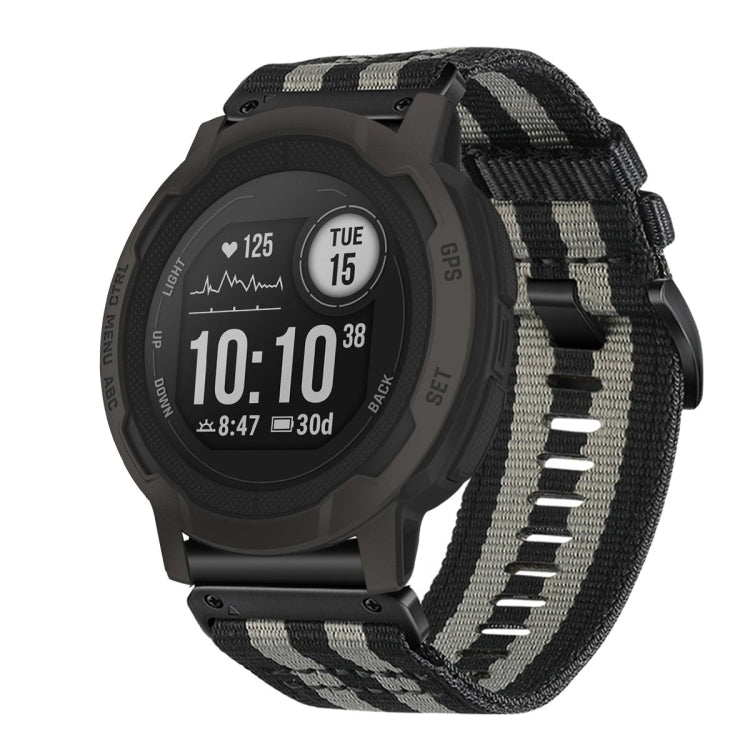 For Garmin Instinct / Instinct 2 Nylon Canvas Quick Release 22mm Watch Band