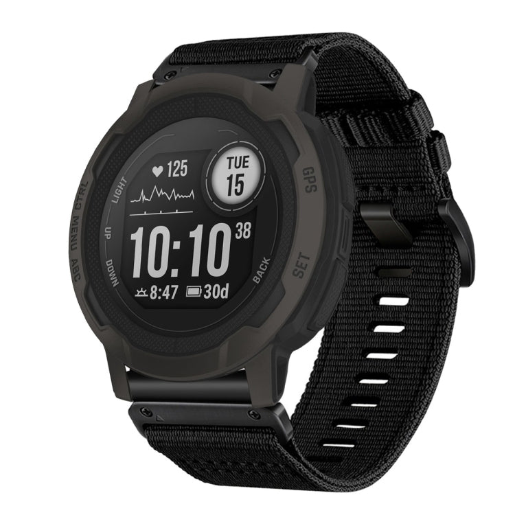 For Garmin Instinct / Instinct 2 Nylon Canvas Quick Release 22mm Watch Band