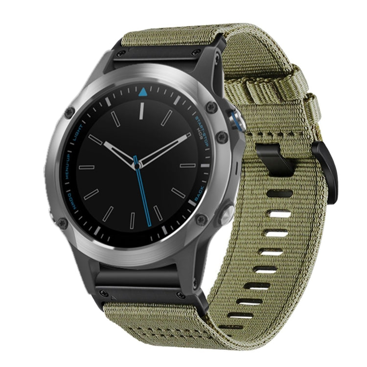 For Garmin Quatix 5 / 5 Sapphire Nylon Canvas Quick Release 22mm Watch Band