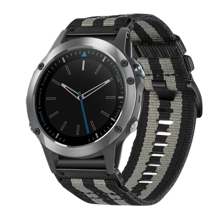 For Garmin Quatix 5 / 5 Sapphire Nylon Canvas Quick Release 22mm Watch Band