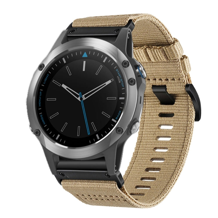 For Garmin Quatix 5 / 5 Sapphire Nylon Canvas Quick Release 22mm Watch Band