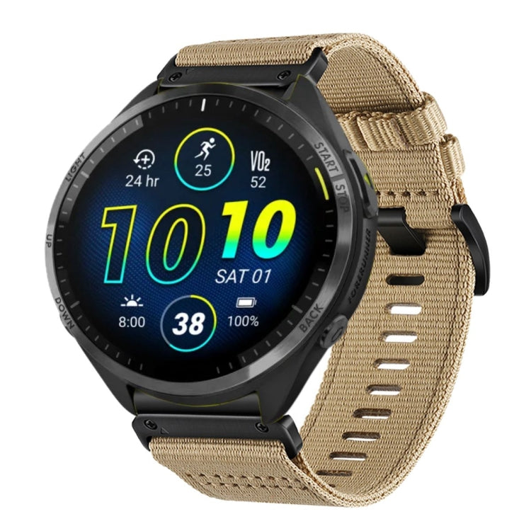 For Garmin Forerunner 965 / 955 / 945 Nylon Canvas Quick Release 22mm Watch Band
