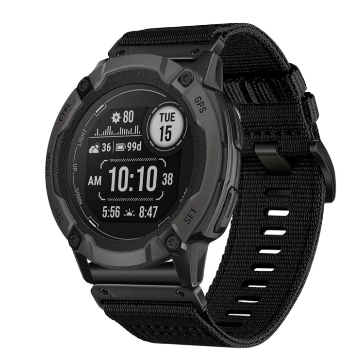 For Garmin Instinct 2X Nylon Canvas Quick Release 26mm Watch Band