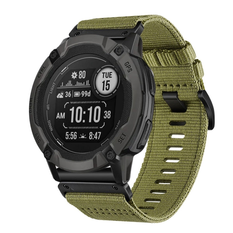 For Garmin Instinct 2X Nylon Canvas Quick Release 26mm Watch Band