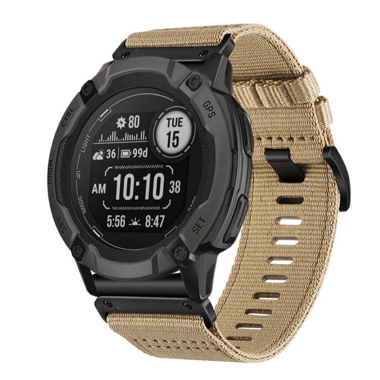 For Garmin Instinct 2X Nylon Canvas Quick Release 26mm Watch Band
