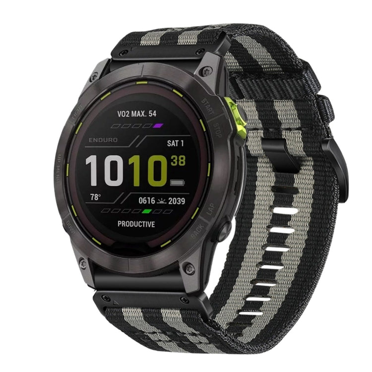 For Garmin Enduro 2 / Enduro Nylon Canvas Quick Release 26mm Watch Band