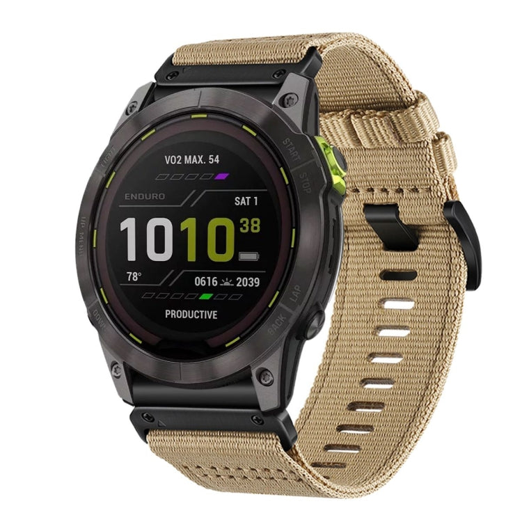 For Garmin Enduro 2 / Enduro Nylon Canvas Quick Release 26mm Watch Band