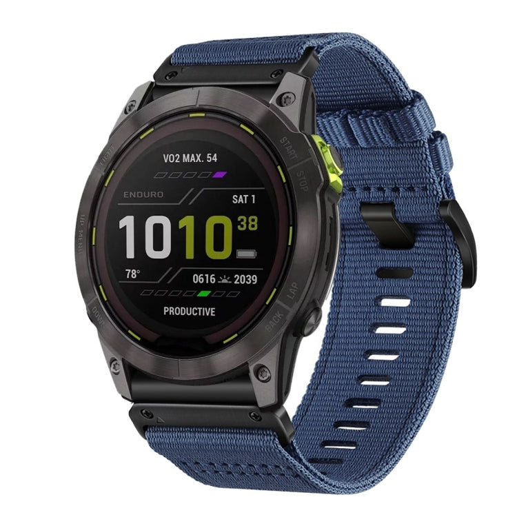 For Garmin Enduro 2 / Enduro Nylon Canvas Quick Release 26mm Watch Band