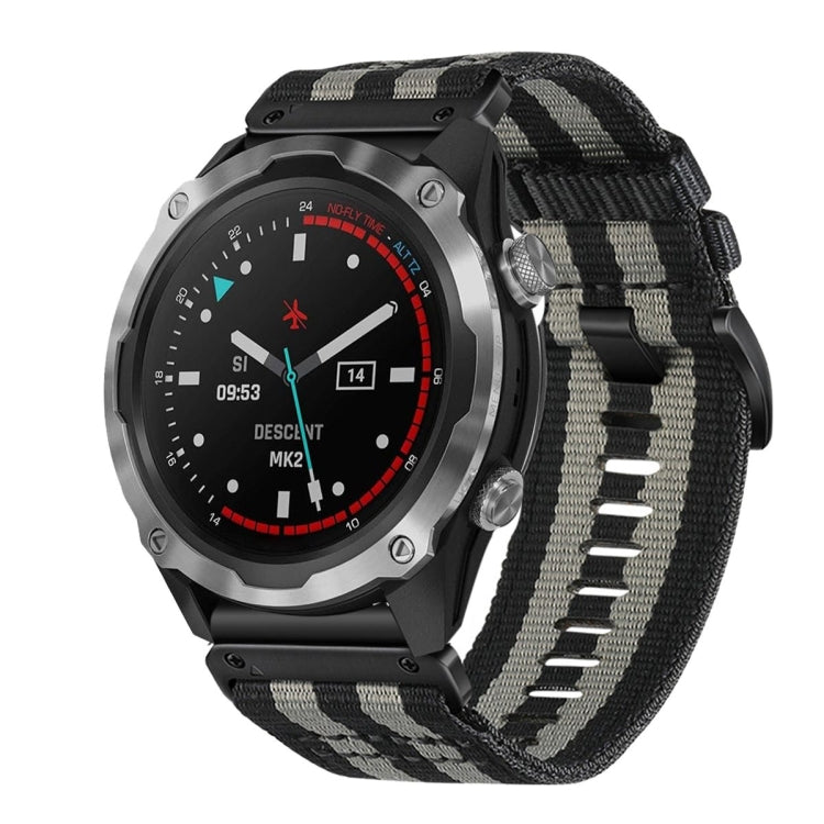 For Garmin Descent MK2 / MK2i Nylon Canvas Quick Release 26mm Watch Band