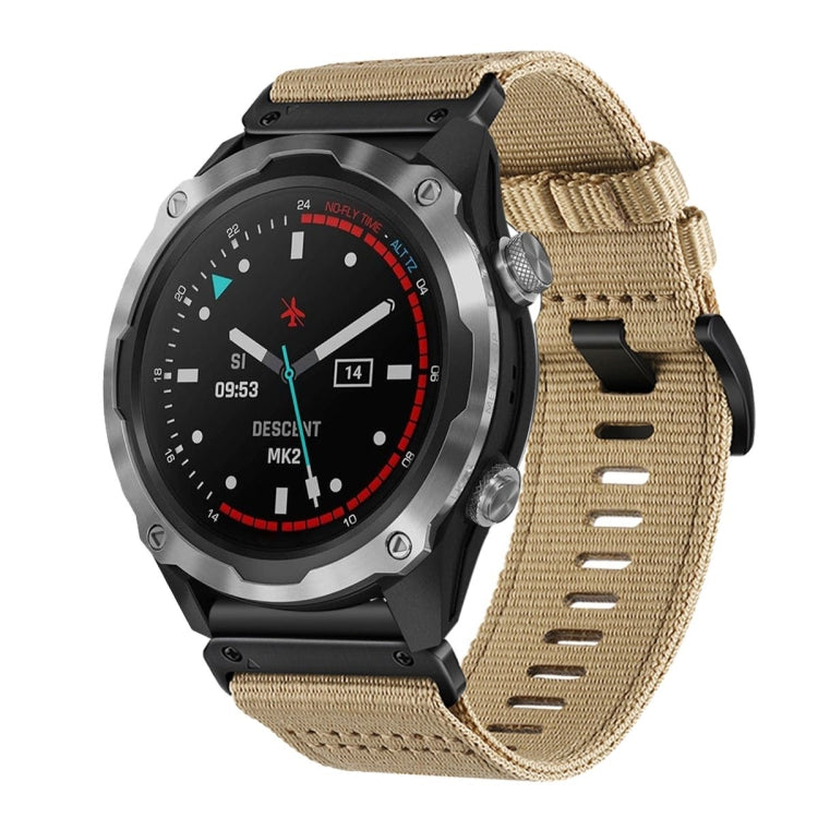 For Garmin Descent MK2 / MK2i Nylon Canvas Quick Release 26mm Watch Band
