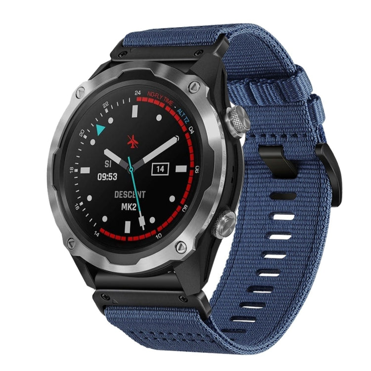For Garmin Descent MK2 / MK2i Nylon Canvas Quick Release 26mm Watch Band