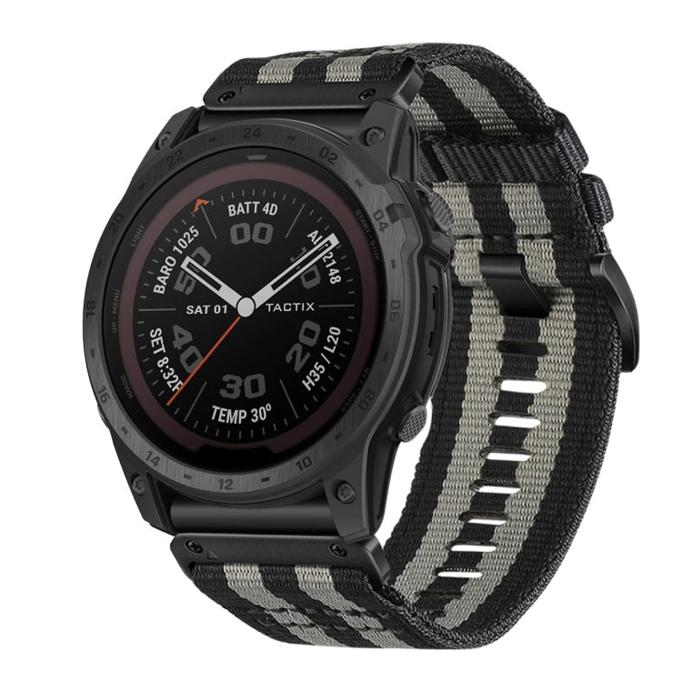 For Garmin Tactix 7 / Tactix DELTA Nylon Canvas Quick Release 26mm Watch Band