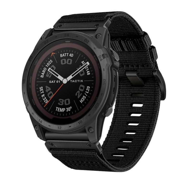 For Garmin Tactix 7 / Tactix DELTA Nylon Canvas Quick Release 26mm Watch Band
