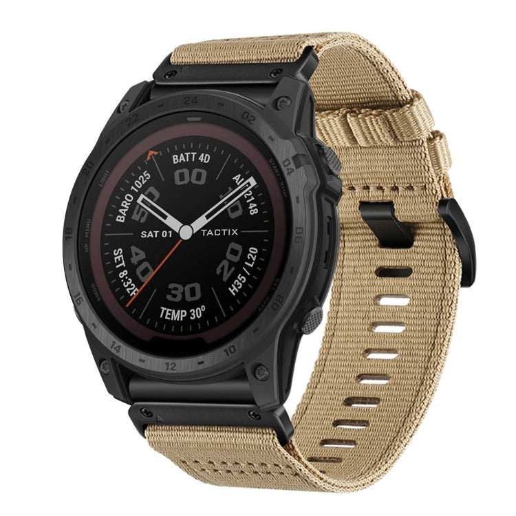 For Garmin Tactix 7 / Tactix DELTA Nylon Canvas Quick Release 26mm Watch Band