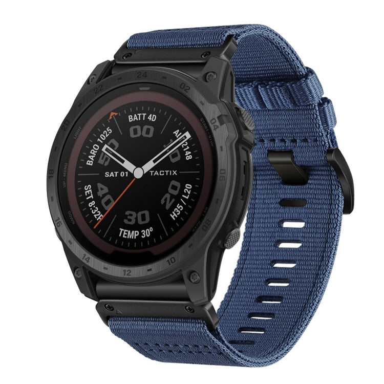 For Garmin Tactix 7 / Tactix DELTA Nylon Canvas Quick Release 26mm Watch Band