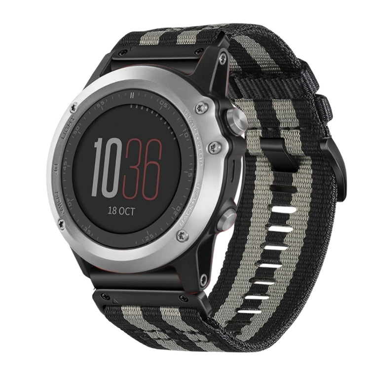 For Garmin Fenix 3 / Fenix 3 HR Nylon Canvas Quick Release 26mm Watch Band